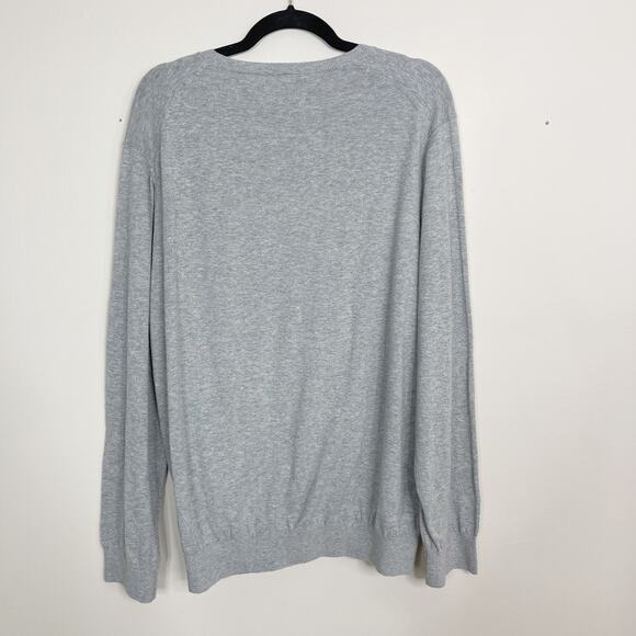 New Bonobos Slim Fit Cotton Crew Neck Sweater XXLarge Heather Gray Lightweight - Picture 2 of 6